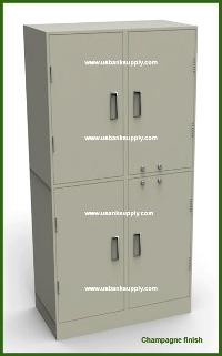 Collateral Locker, 2 Compartments & Adjustable Shelves, Key Locks