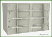Double-Width Interior Vault Unit with 8 Teller Lockers - Main Image