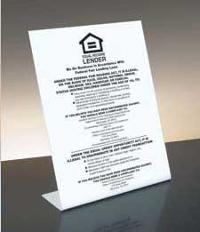 Equal Housing Lender Mandatory Counter Sign: Credit Unions