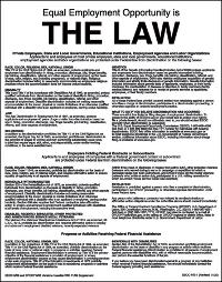 Equal Employment Opportunity Mandatory Sign