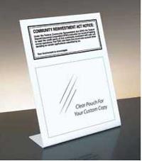 Community Reinvestment Act Mandatory Countertop Sign (Fdic Banks)