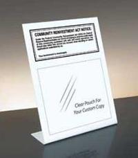 Community Reinvestment Act Mandatory Countertop Sign 
