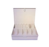 Plastic Locking Cash Tray Kit With Cover, Black or Tan