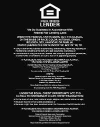 Equal Housing Lender Mandatory Sign, Magnetic, FDIC Banks 