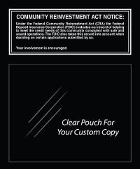 Community Reinvestment Act - Wall Signs - Main Image