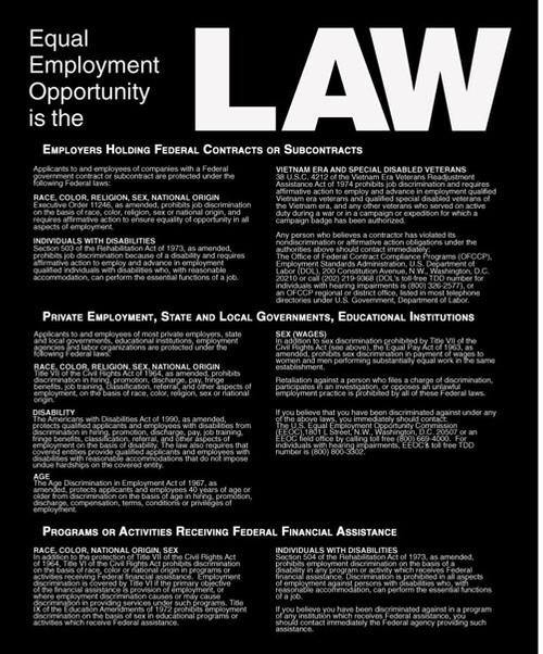 Equal Employment Opportunity - Magnetic Sign - Main Image
