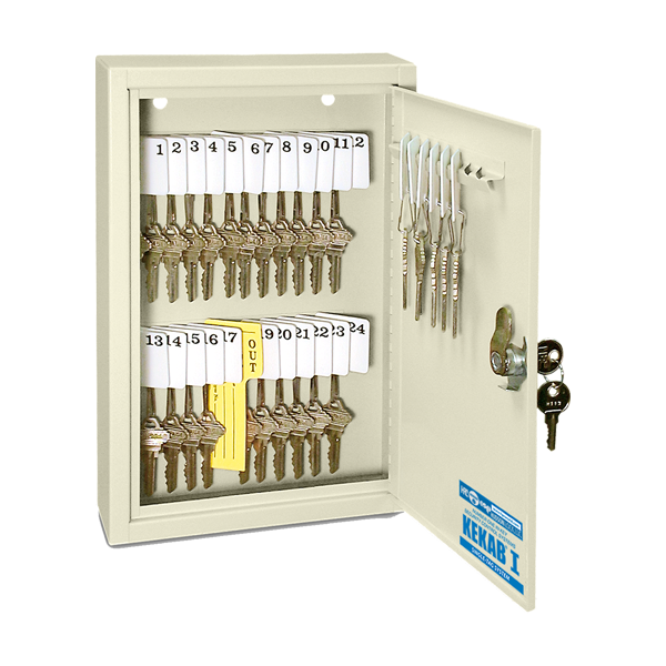30 Key Capacity Uni-Tag Key Cabinet -- AMERICAN MADE - Main Image