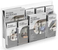 10 Pocket, Wall or Counter Adjustable Acrylic Brochure Holder - Main Image