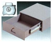 Cash drawer with spring bolt lock