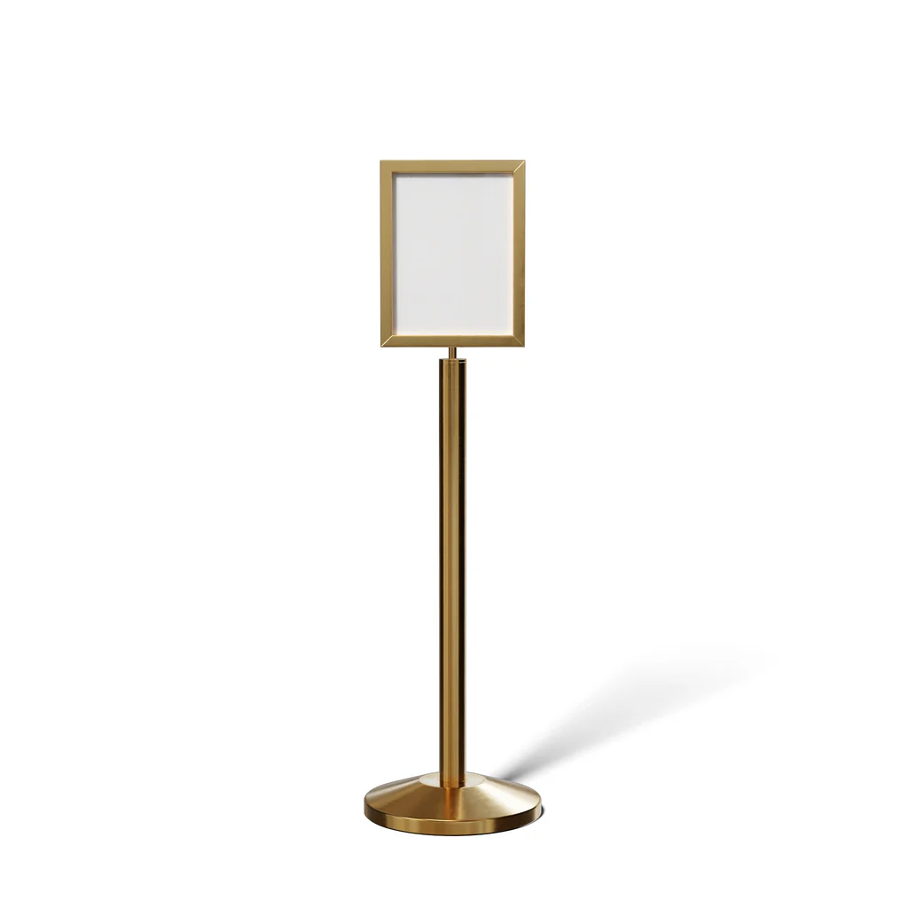 Metal Floor Frame, Black or Satin Brass Finish for 11