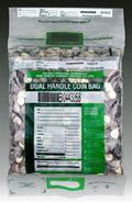 US Green ECO STAT Tamper-Evident Security Coin Bags: Dual Handle