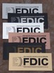 FDIC SIGN  -- LASER ENGRAVED -- WALL MOUNT -- STANDARD COLORS