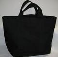 Utility Coal Bag in Black Canvas  - Main Image