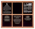 Wood Wall Frame for Acrylic Mandatory Signs - Size 11