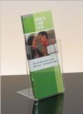 Clear Acrylic 1-Pocket Literature Holder for 4