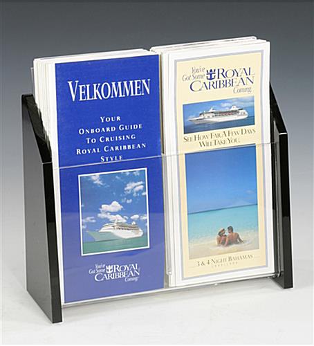 Acrylic 2-Pocket Literature Holder for 4