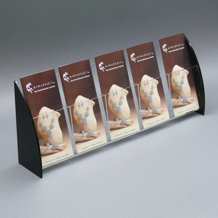 Acrylic 5-Pocket Literature Holder for 4