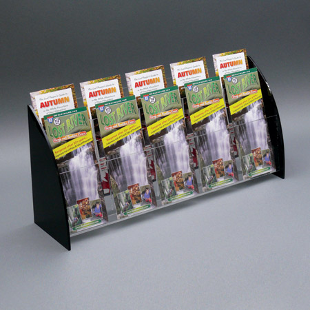 Acrylic 10-Pocket, 2-Tiered Literature Holder for 4