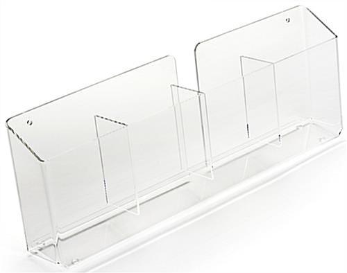 Clear Acrylic 4-Pocket Literature Holder for 4