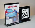All-in-One Counter Display w/Sign Holder & Perpetual Calendar, Two-Sided - Main Image