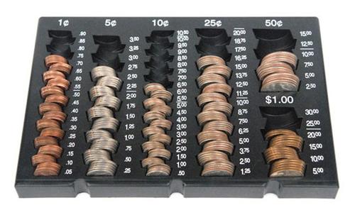 Loose Coin Tray - Six  Denomination - Main Image