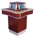 Four-Sided Curved Laminate Check Desk 