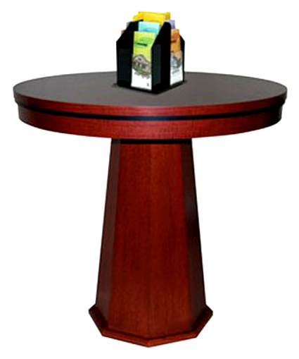Circular Check Desk with Octagon Base - Main Image