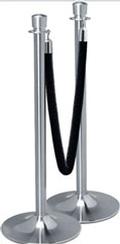 Lavi 2-Post, 1-Rope Queuing Kit with Tulip Posts and 6 ft. Velvet Rope 