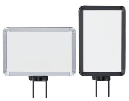Swivel Mount Sign Frames for Beltrac Crowd Control Post - Main Image