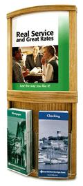 Combination Graphic Display and Double Brochure Holder