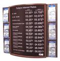 Convex Wall Display with 6 Brochure Holders