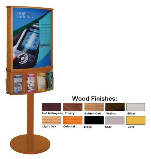 Two-Sided, Floor-Standing Convex Poster or Graphics Display - Main Image