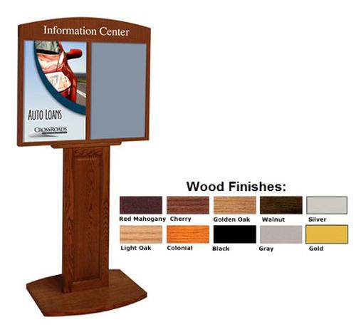 Two-Sided, Floor-Standing Verstaile Graphics Display - Main Image