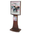 Two-Sided, Floor-Standing Graphics Display with Literature Display - Main Image