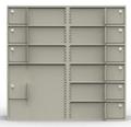 Double-Width Interior Vault, 9 Teller Lockers 1 Coin Cabinet