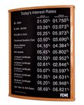 Curved Solid-Wood Wall Frame for Posters or Rate Boards