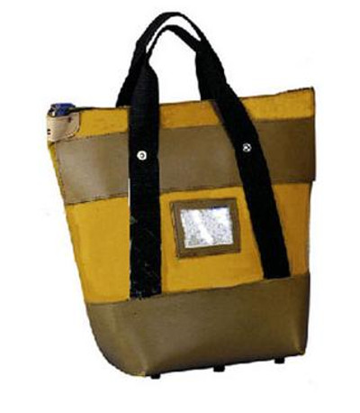 QUICK SHIP LOCKING COURIER BAG IN GOLD  -- 18