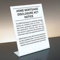Home Mortgage Disclosure Act Notice Mandatory Countertop Sign #US01408BA