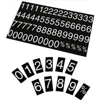 NUMBERS AND CHARACTER SET FOR PRINTED RATE DISPLAY - - Main Image