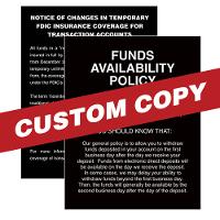 Custom 11 x 14 ADS, CRA and FA Mandatory Magnetic Signs