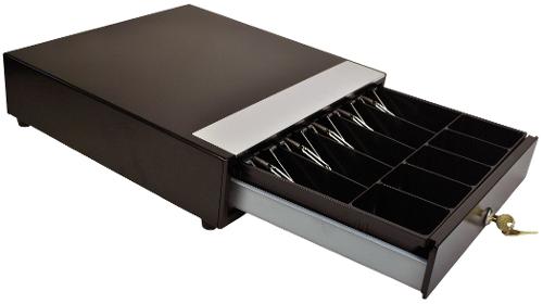 Manual Cash Drawer With Center Key Lock And Removable Money Tray - Main Image