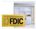 FDIC 2 SIDED MYLAR DECALS -- 2 SIDED - Main Image