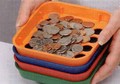 Coin sorting trays