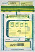 SafeLok Tamper-Evident High-Security Currency and Coin Bags (Clear) - Main Image