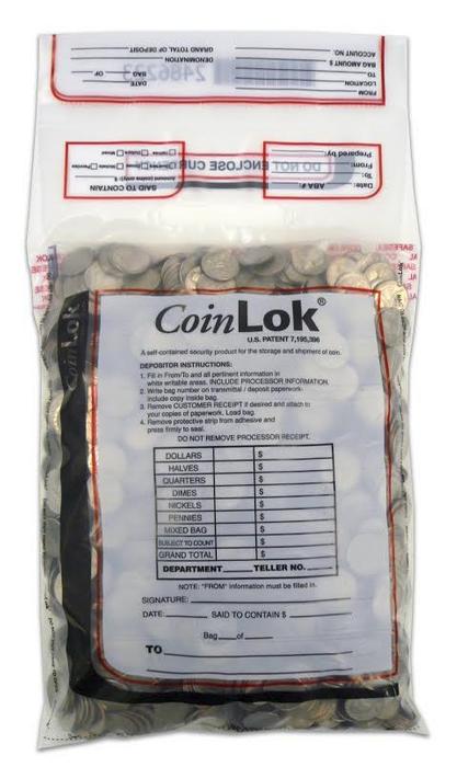 CoinLok Tamper Evident Coin Bags - Main Image