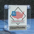 Acrylic Window Mount Sign Holder for 8-1/2 x 11 Signs 