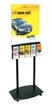 2-Sided Black and Clear Acrylic Poster Stand - Main Image