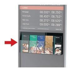5-Pocket Adjustable Acrylic Magnetic Literature Dispenser  - Main Image