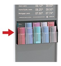 Adjustable 10-Pocket Acrylic Literature Dispenser - Main Image