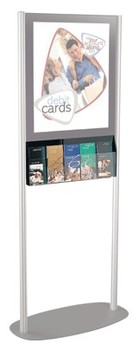 5-Pocket Acrylic Literature Dispenser with Adjustable Dividers - Main Image